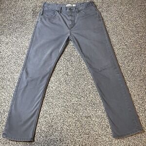 Patagonia Straight Fit Pants Mens 34x32 Gray Organic Cotton Iron Clad Chino Gray